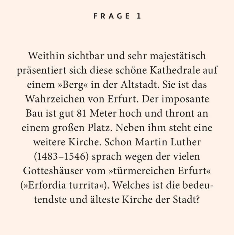 Produktbild: Erfurt-Quiz