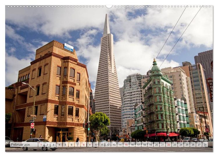 Produktbild: Kalifornien - USA - San Francisco (Wandkalender 2026 DIN A2 quer), CALVENDO Monatskalender