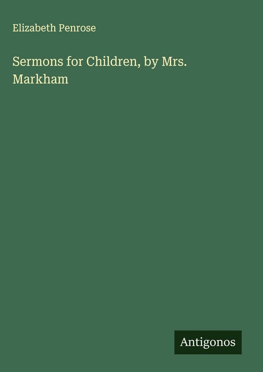 Produktbild: Sermons for Children, by Mrs. Markham