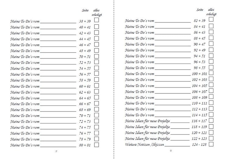 Produktbild: Mein To Do Listen Organizer