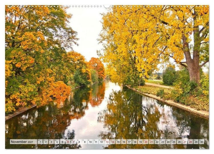 Produktbild: Lech und Wertach - Flusslandschaften im Alpenvorland (hochwertiger Premium Wandkalender 2027 DIN A2 quer), Kunstdruck in Hochglanz