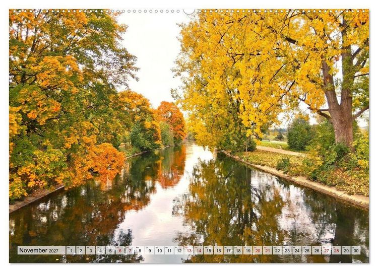 Produktbild: Lech und Wertach - Flusslandschaften im Alpenvorland (Wandkalender 2027 DIN A2 quer), CALVENDO Monatskalender