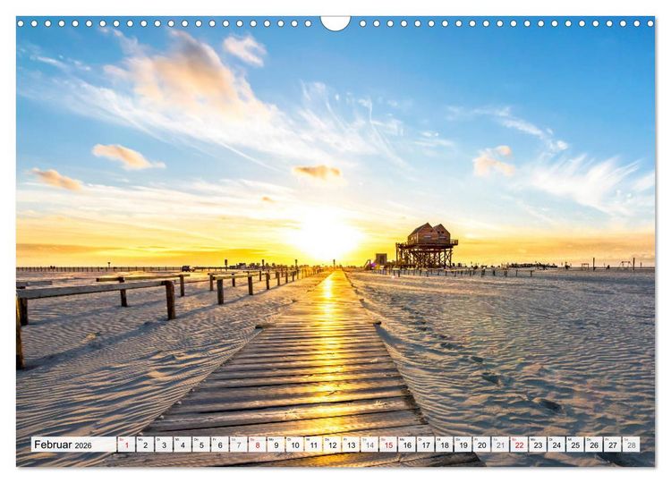 Produktbild: An der Nordsee, Urlaub im Norden Deutschlands (Wandkalender 2026 DIN A3 quer), CALVENDO Monatskalender