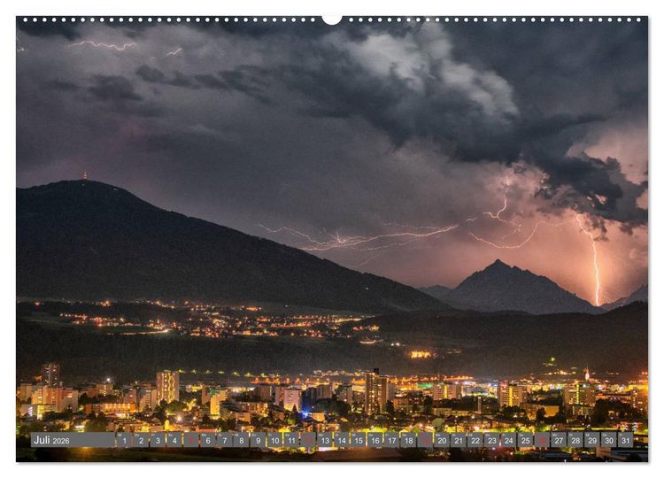 Produktbild: Innsbruck - Stadt in den Alpen (Wandkalender 2026 DIN A2 quer), CALVENDO Monatskalender
