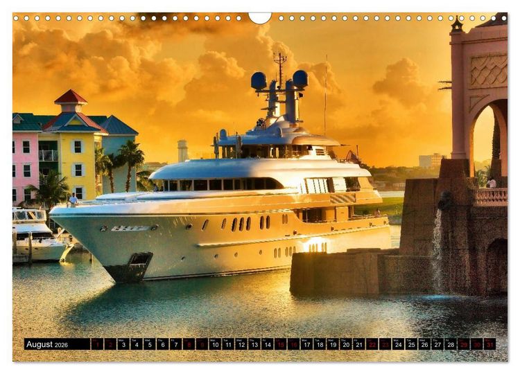 Produktbild: SUPERYACHTS (Wall Calendar 2026 DIN A3 landscape), CALVENDO 12 Month Wall Calendar