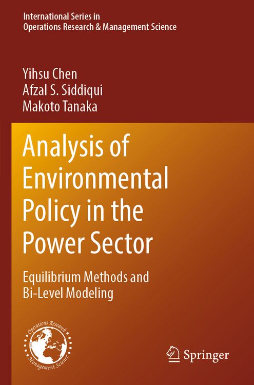 Produktbild: Analysis of Environmental Policy in the Power Sector