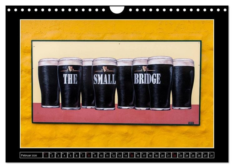 Produktbild: Sl&aacute;inte IRLAND - Pubmalereien (Wandkalender 2026 DIN A4 quer), CALVENDO Monatskalender