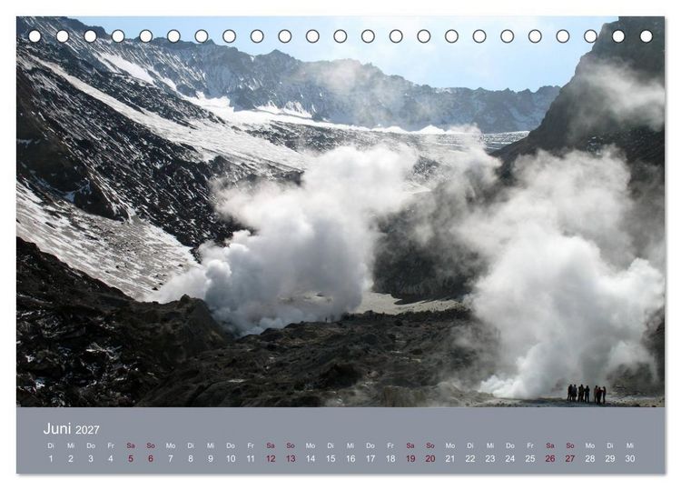 Produktbild: Kamtschatka - Vulkane, Asche, Eis (Tischkalender 2027 DIN A5 quer), CALVENDO Monatskalender