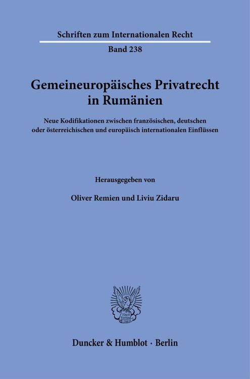 Produktbild: Gemeineurop&auml;isches Privatrecht in Rum&auml;nien.