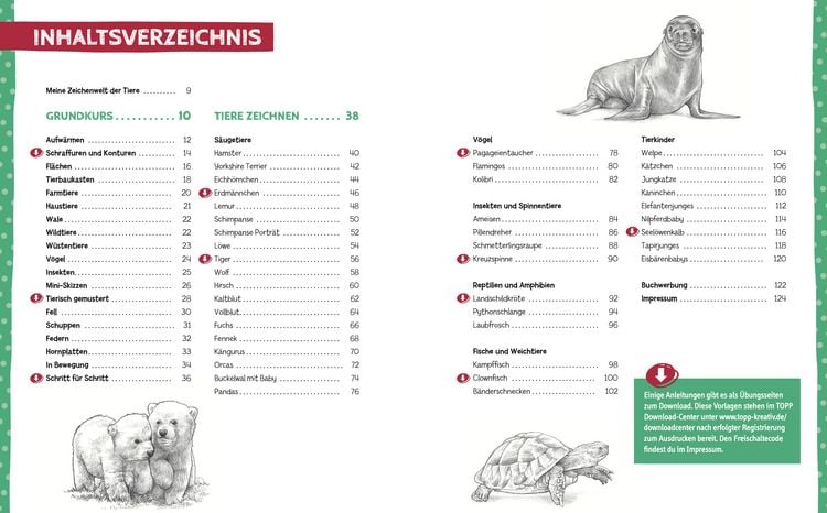 Produktbild: Die Kunst des Zeichnens f&uuml;r Kinder Zeichenschule - Tiere