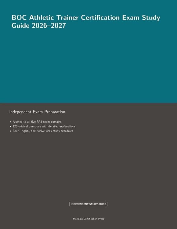 Produktbild: BOC Athletic Trainer Certification Exam Study Guide 2026-2027