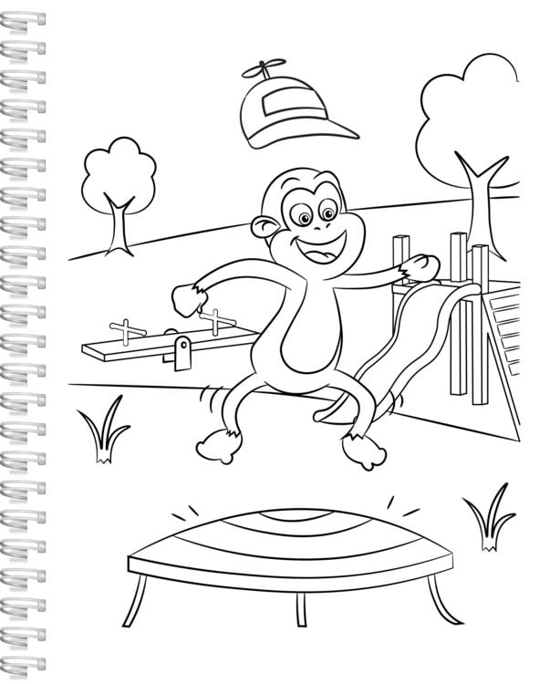 Produktbild: Lustige Tiere Malbuch
