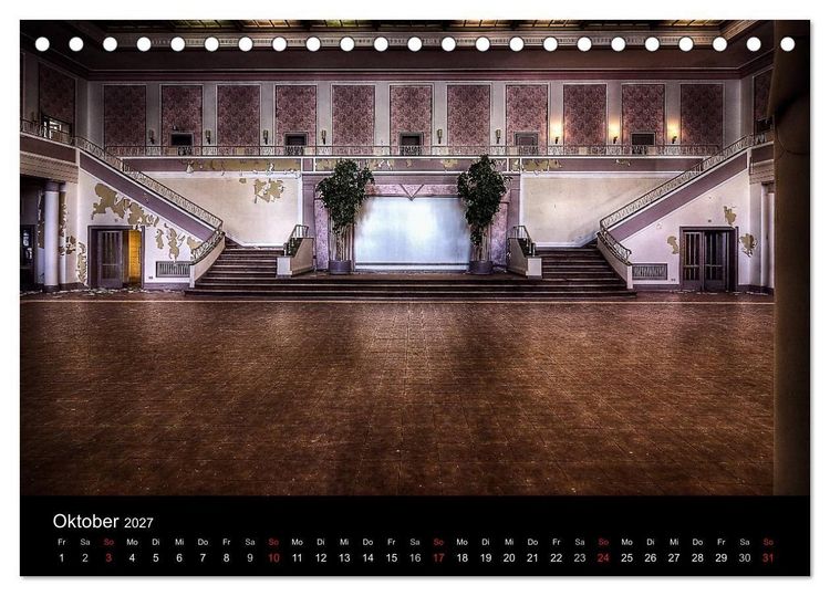 Produktbild: Verlassene Orte - Die sch&ouml;nsten Treppenh&auml;user (Tischkalender 2027 DIN A5 quer), CALVENDO Monatskalender