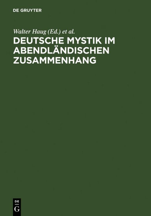 Produktbild: Deutsche Mystik im abendl&auml;ndischen Zusammenhang