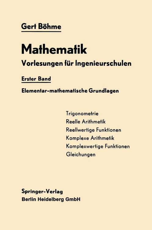 Produktbild: Elementar-mathematische Grundlagen