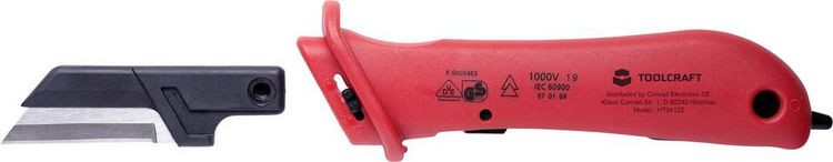 Produktbild: TOOLCRAFT TO-6377928 Ersatzschneiden Geeignet f&uuml;r Installationsleitungen, Leiter 4St.