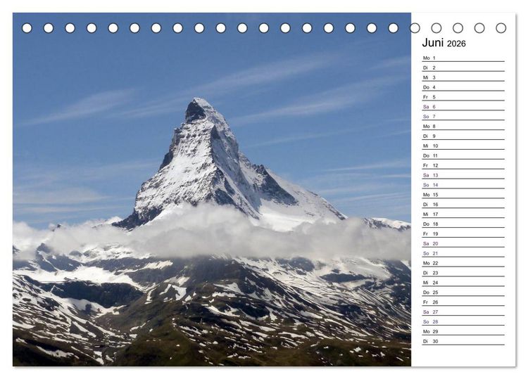 Produktbild: Matterhorn. Der Berg der Berge (Tischkalender 2026 DIN A5 quer), CALVENDO Monatskalender