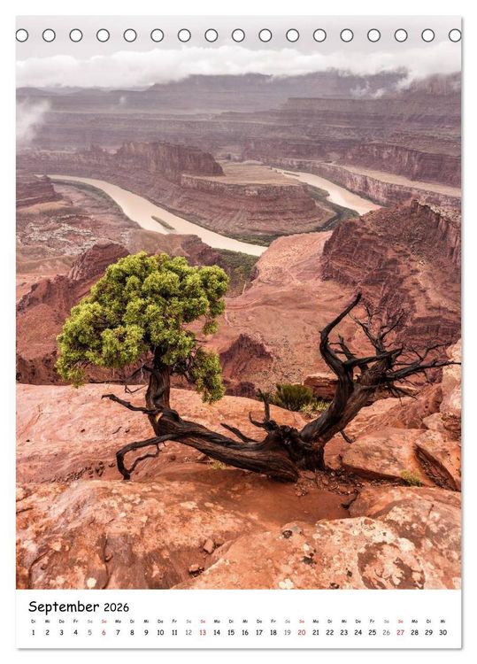Produktbild: Eine Reise durch die Canyons der USA (Tischkalender 2026 DIN A5 hoch), CALVENDO Monatskalender