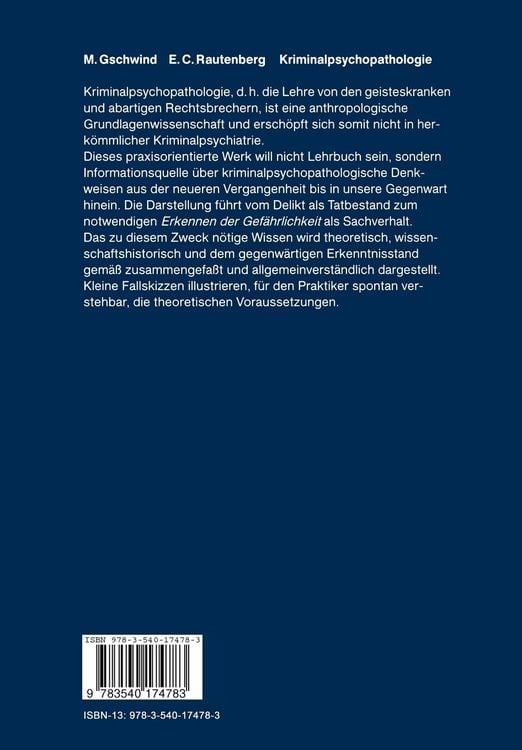 Produktbild: Kriminalpsychopathologie