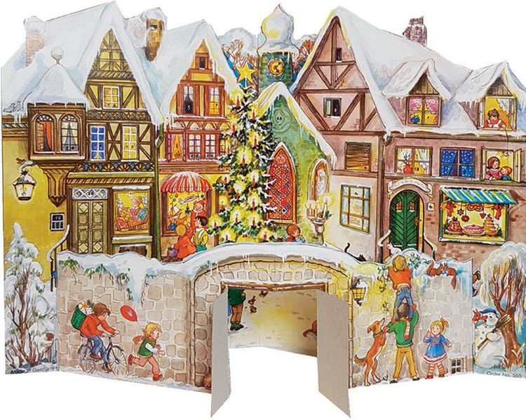 Produktbild: Adventskalender zum Aufstellen "An der Mauer"