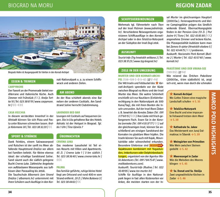 Produktbild: MARCO POLO Reisef&uuml;hrer Kroatische K&uuml;ste Dalmatien