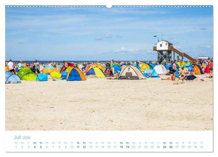 Produktbild: Mehr Nordsee (Wandkalender 2026 DIN A2 quer), CALVENDO Monatskalender