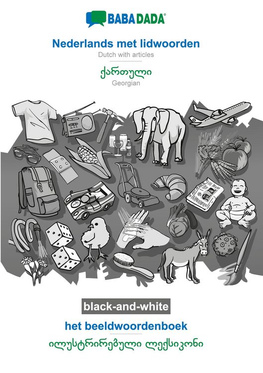 Produktbild: Nederlands met lidwoorden - Georgian (in georgian script), het beeldwoordenboek, BW