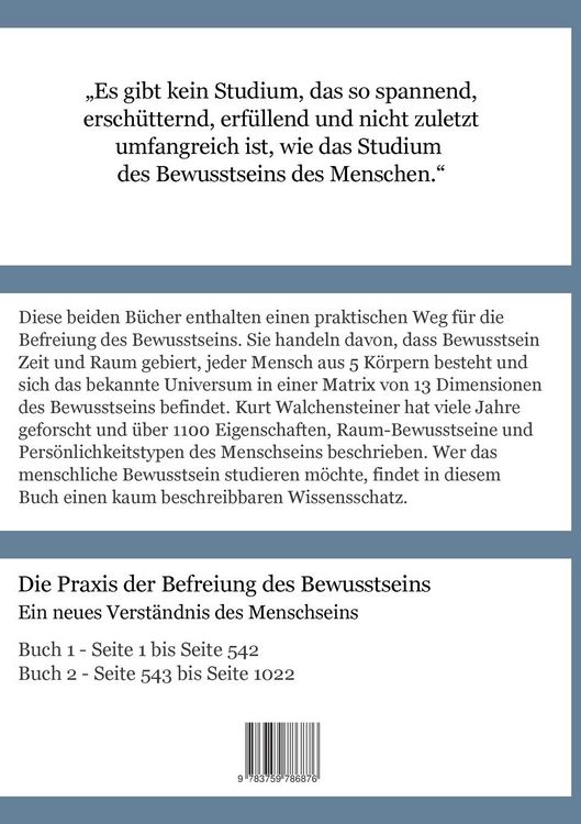Produktbild: Die Praxis der Befreiung des Bewusstseins - Buch 1