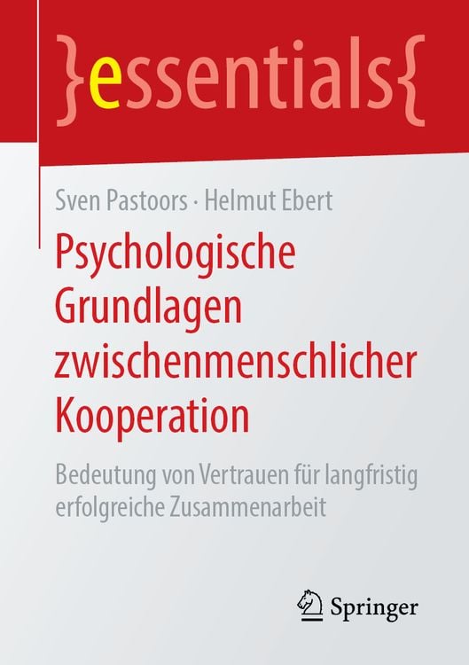 Produktbild: Psychologische Grundlagen zwischenmenschlicher Kooperation