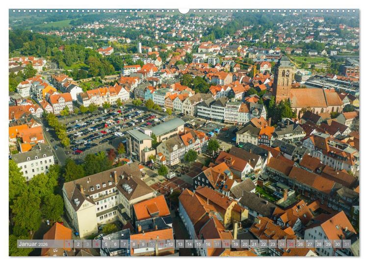 Produktbild: Ein Blick auf Bad Hersfeld (Wandkalender 2026 DIN A2 quer), CALVENDO Monatskalender