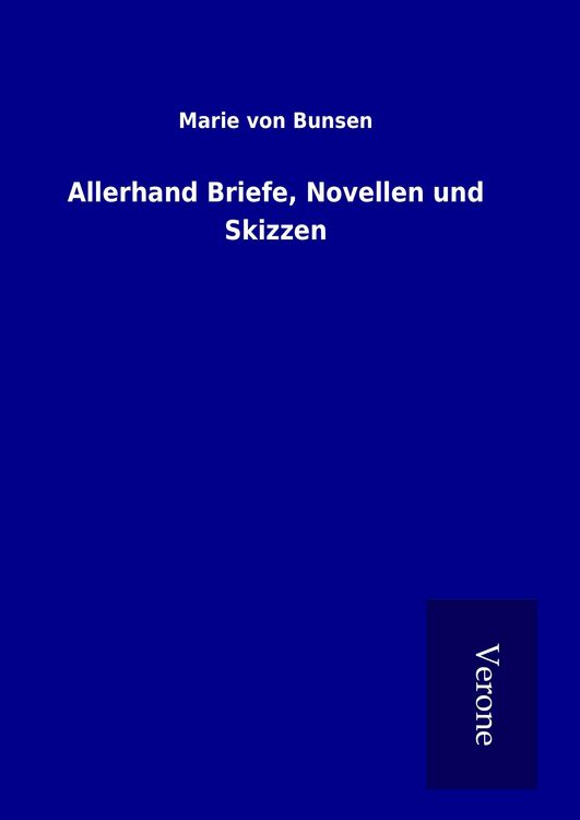 Produktbild: Allerhand Briefe, Novellen und Skizzen