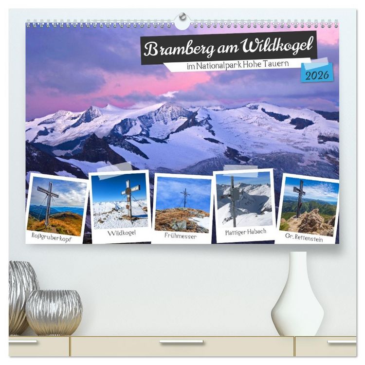 Produktbild: Bramberg am Wildkogel (hochwertiger Premium Wandkalender 2026 DIN A2 quer), Kunstdruck in Hochglanz