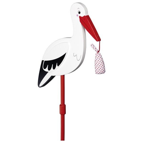 Produktbild: Blumenstecker Storch mit Babytuch