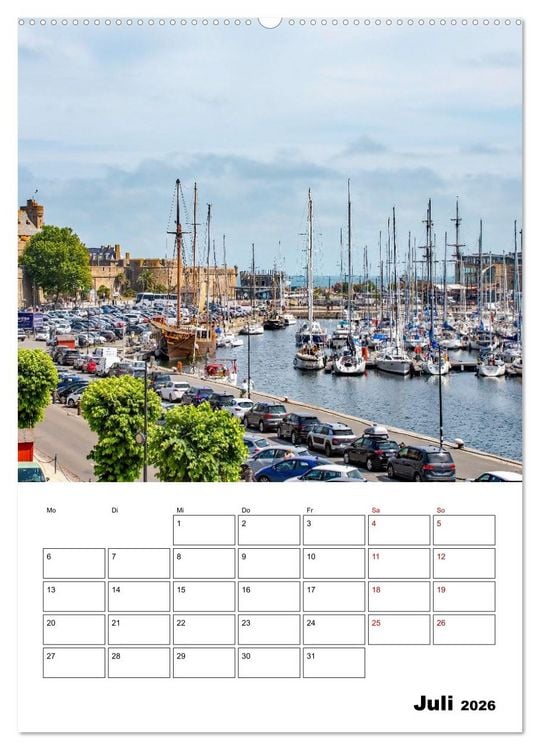 Produktbild: Saint Malo - Reiseplaner (hochwertiger Premium Wandkalender 2026 DIN A2 hoch), Kunstdruck in Hochglanz