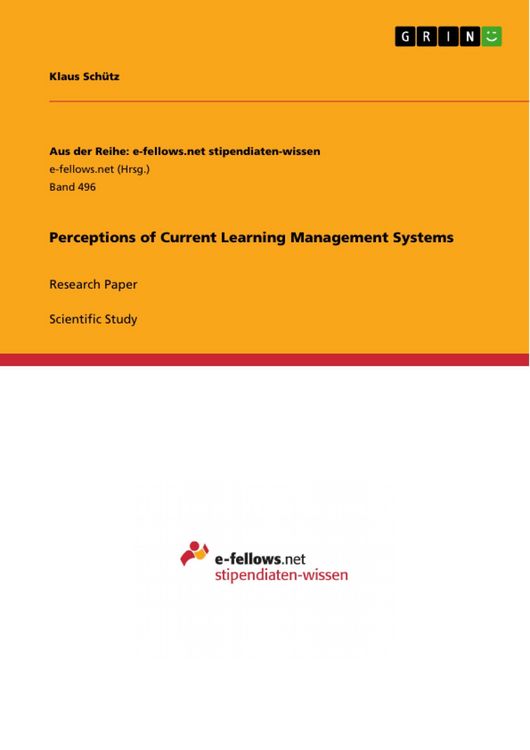 Produktbild: Perceptions of Current Learning Management Systems