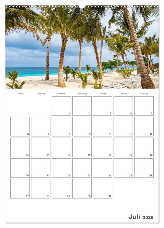 Produktbild: Sansibar - Traumreiseziel (Wandkalender 2026 DIN A2 hoch), CALVENDO Monatskalender