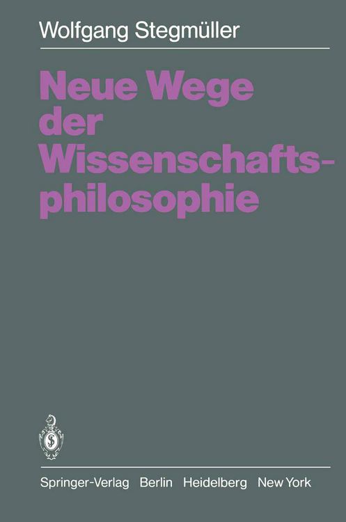 Produktbild: Neue Wege der Wissenschaftsphilosophie