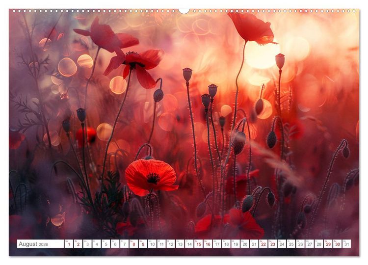 Produktbild: Bezaubernde Mohnblumen (Wandkalender 2026 DIN A2 quer), CALVENDO Monatskalender