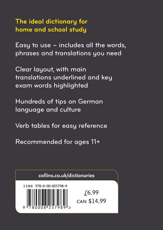 Produktbild: Collins German School Dictionary