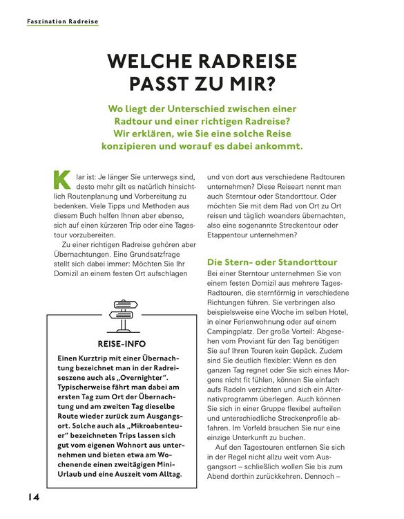 Produktbild: Radreisen mit dem E-Bike