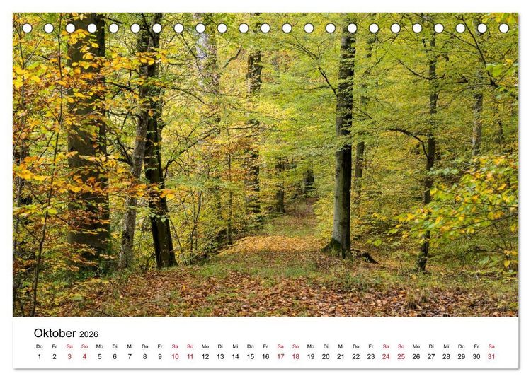 Produktbild: Wege in der Natur - Kraichgau und Enzkreis (Tischkalender 2026 DIN A5 quer), CALVENDO Monatskalender