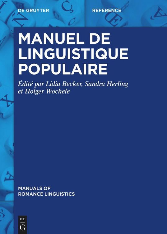 Produktbild: Manuel de linguistique populaire