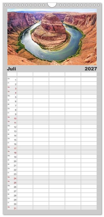 Produktbild: Familienplaner 2027 - Magische Wunderwelten der Natur mit 5 Spalten (Wandkalender, 21 x 45 cm) CALVENDO