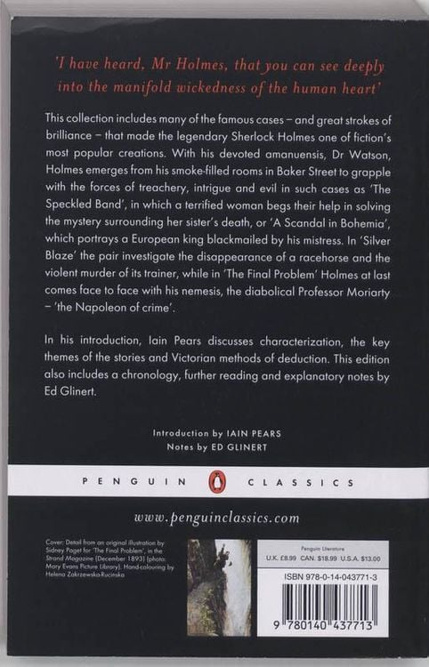 Produktbild: The Adventures of Sherlock Holmes and the Memoirs of Sherlock Holmes