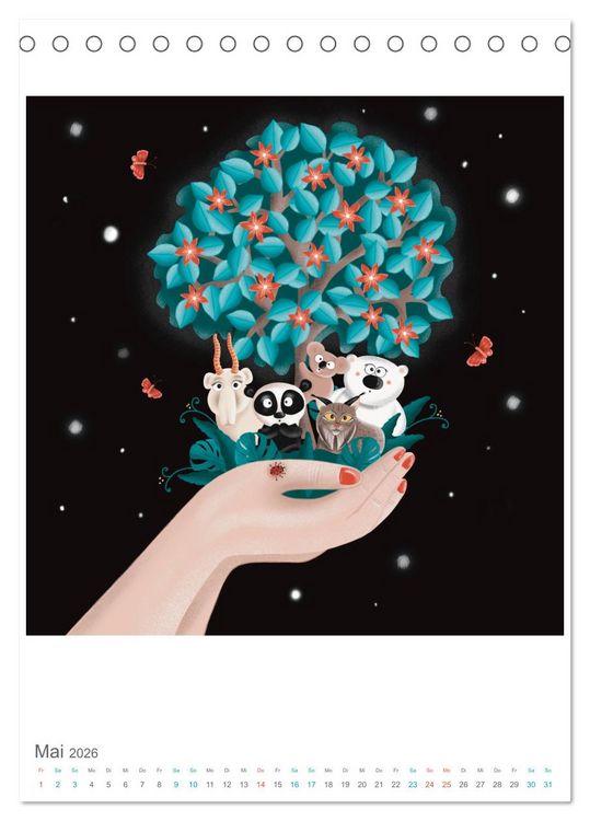 Produktbild: SAVE OUR PLANET - Zur&uuml;ck zur Natur (Tischkalender 2026 DIN A5 hoch), CALVENDO Monatskalender