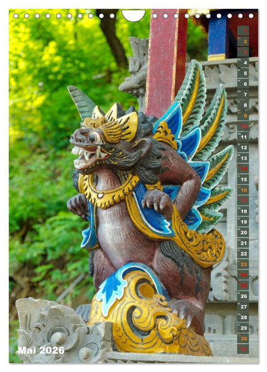Produktbild: Exotisches Bali (Wandkalender 2026 DIN A4 hoch), CALVENDO Monatskalender