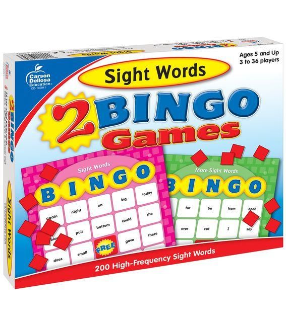Produktbild: Sight Words: 2 Bingo Games