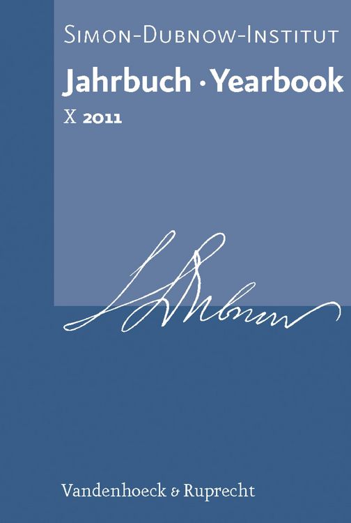 Produktbild: Jahrbuch des Simon-Dubnow-Instituts / Simon Dubnow Institute Yearbook X (2011)