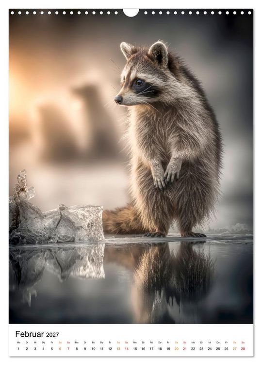 Produktbild: Tiere im Winter - eisige Eleganz (Wandkalender 2027 DIN A3 hoch), CALVENDO Monatskalender