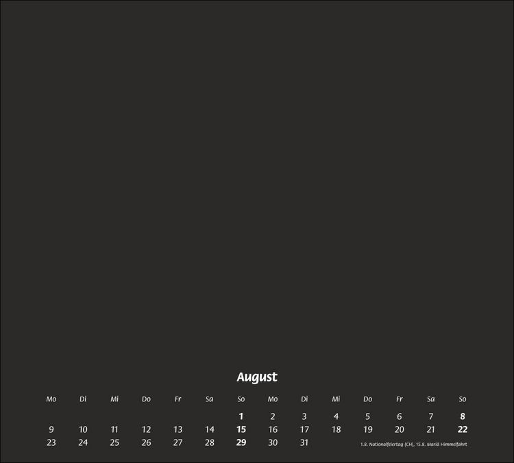 Produktbild: times&more Bastelkalender schwarz 2027